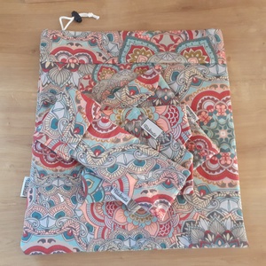 Mandala kicsi hulladékmentes kezdőcsomag - kenyereszsák, uzsonnástasak, újraszalvéta, evőeszköztartó - táska & tok - bevásárlás & shopper táska - kenyeres zsák - Meska.hu