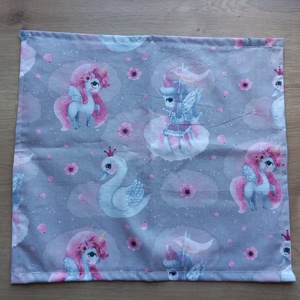 Hattyú és unikornis textilszalvéta / textilzsebkendő - otthon & életmód - konyhafelszerelés, tálalás - konyhai textil - szalvéta - Meska.hu