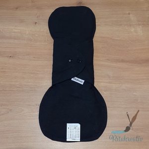 40cm szülés utáni mosható betét fekete - szépségápolás - intim higiénia - intimbetét - Meska.hu