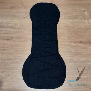 40cm szülés utáni mosható betét fekete - szépségápolás - intim higiénia - intimbetét - Meska.hu