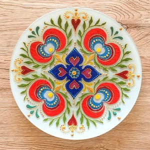 Mandala tál, Otthon & Életmód, Dekoráció, Asztal és polc dekoráció, Dekorációs tál, tartó, Festett tárgyak, MESKA