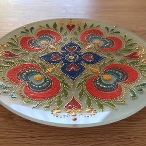 Mandala tál - otthon & életmód - dekoráció - asztal és polc dekoráció - dekorációs tál, tartó - Meska.hu