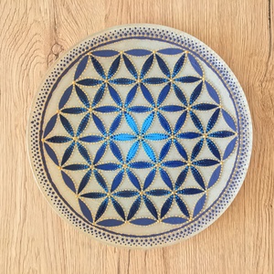 Életvirág Mandala tál - Meska.hu