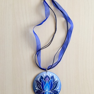 Kék Lótusz medál -  - Meska.hu
