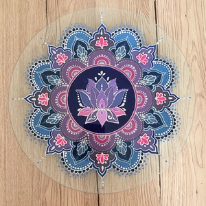 Lótusz Mandala tál 30 cm - Meska.hu