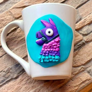 Fortnite Llama - láma bögre - kézműves termék, Otthon & Életmód, Konyhafelszerelés, tálalás, Tálalás, Bögre & Csésze, Gyurma, Mindenmás, MESKA