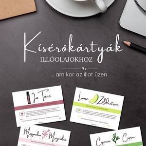 Kísérőkártyák illóolajokhoz / töltsd le, nyomtasd ki / - művészet - grafika & illusztráció - digitális - Meska.hu