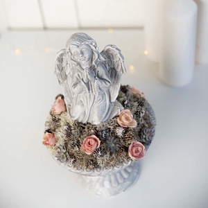 Angyalkás sírdísz kehely alakú kaspóban - otthon & életmód - vallás - temetkezési tárgy - sírdísz, kegyeleti dísz - Meska.hu Angyalkás sírdísz kehely alakú kaspóban - otthon & életmód - vallás - temetkezési tárgy - sírdísz, kegyeleti dísz - Meska.hu