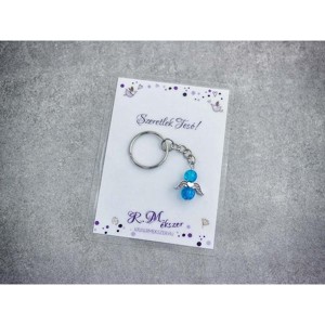 Szeretlek Tesó kék angyal medálos kulcstartó, Táska & Tok, Kulcstartó & Táskadísz, Kulcstartó, , MESKA