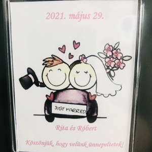 Köszönőajándék egyedi képpel, saját fotóval- kulcstartó vagy hűtőmágnes - esküvő - emlék & ajándék - köszönőajándék - Meska.hu