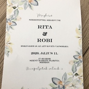 Esküvői meghívó, RSVP, Menükártya, Ültetőkártya  - esküvő - meghívó & kártya - meghívó - Meska.hu