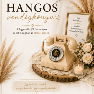 Hangos vendégkönyv bérlése rendezvényekre, DIY (Csináld magad), Szolgáltatás, , MESKA