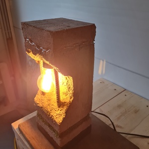 Beton lámpa 41 - otthon & életmód - lámpa - asztali lámpa - Meska.hu