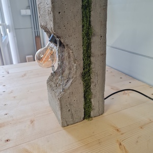 Beton lámpa 37 - otthon & életmód - lámpa - asztali lámpa - Meska.hu
