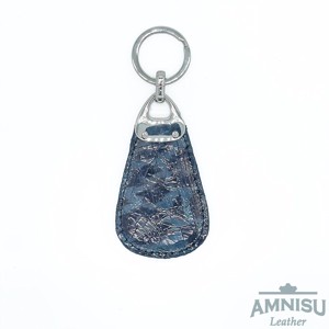 Szürke párduc mintás csepp alakú swarovski köves bőr kulcstartó H8022 - táska & tok - kulcstartó & táskadísz - kulcstartó - Meska.hu