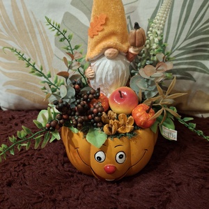 Díszített tök bögre - otthon & életmód - dekoráció - asztal és polc dekoráció - asztaldísz - Meska.hu