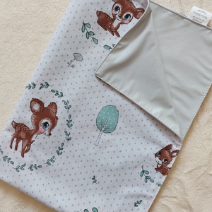 Pelenkázó alátét őzgida-nyuszi mintával, Baba - mama, Pelenkázó, babafürdető kellékek, Pelenkázó alátét, Varrás, MESKA