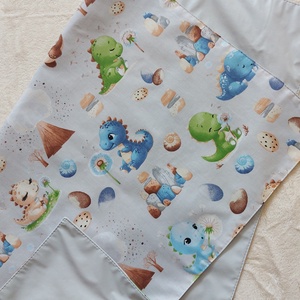 Pelenkázó alátét bébidínók mintával, Baba - mama, Pelenkázó, babafürdető kellékek, Pelenkázó alátét, Varrás, MESKA
