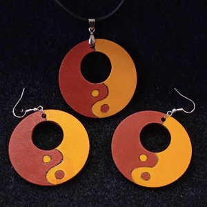 Egyensúly fülbevaló és medál szett - Meska.hu