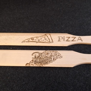 Pizzalapát párban  - otthon & életmód - konyhafelszerelés, tálalás - sütés, főzés - fakanál & fakanáltartó - Meska.hu