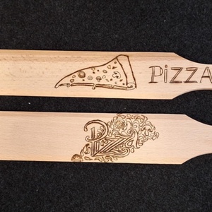 Pizzalapát párban  - otthon & életmód - konyhafelszerelés, tálalás - sütés, főzés - fakanál & fakanáltartó - Meska.hu