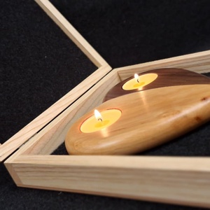 Kézzel készült szív mécsestartó  dobozban, Otthon & Életmód, Gyertya, illat, aroma, Mécses és mécsestartó, Famegmunkálás, MESKA