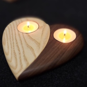 Kézzel készült szív mécsestartó  dobozban - otthon & életmód - gyertya, illat, aroma - mécses és mécsestartó - Meska.hu