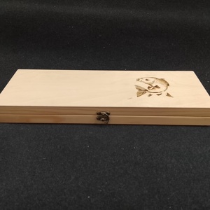 Horgász- előketartó, Otthon & Életmód, Tárolás & Rendszerezés, Doboz, Famegmunkálás, Gravírozás, pirográfia, MESKA