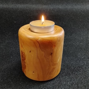 Körtefa hengeres mécsestartó - otthon & életmód - gyertya, illat, aroma - mécses és mécsestartó - Meska.hu