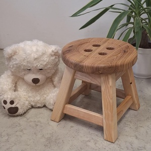 Gombos Akác kisszék (1db), Baba - mama, Babaszobabútor, Gyerek szék, sámli, Famegmunkálás, MESKA