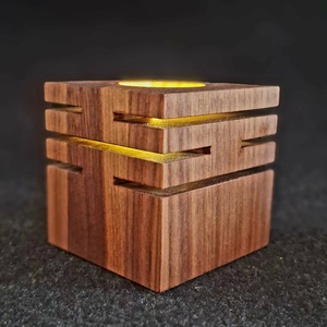 Dió kocka mécsestartó 1 db  - otthon & életmód - gyertya, illat, aroma - mécses és mécsestartó - Meska.hu