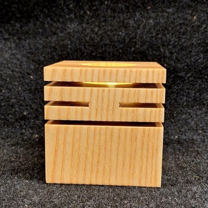 Kőris kocka mécsestartó 1 db  - otthon & életmód - gyertya, illat, aroma - mécses és mécsestartó - Meska.hu