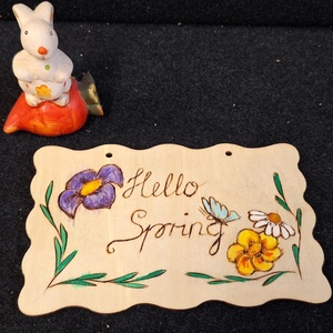 Húsvéti ajtódísz Tavasz  - otthon & életmód - dekoráció - ajtó- és ablak dekoráció - ajtódísz & kopogtató - Meska.hu