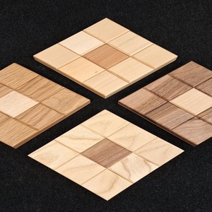 FA Rombuszok- geometrikus tömörfa edényalátét 4 db -os készlet , Otthon & Életmód, Konyhafelszerelés, tálalás, Sütés, főzés, Edényalátét, Famegmunkálás, MESKA