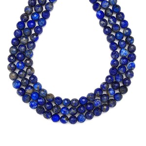 Lapis lazuli fazettált golyó A 6mm  ékszerkészítő alapanyag (füzér), Kellékek & szerszámok, Ásvány alapanyag, Ásványfüzér, , MESKA