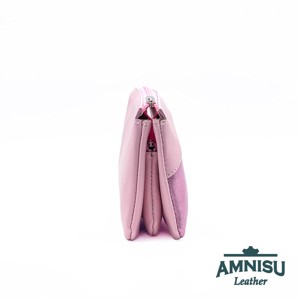 Rózsaszín - metál rózsaszín egyenes swarovski köves női pénztárca G4020-4001 -  - Meska.hu