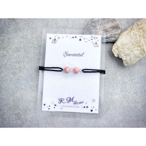 Szeretettel rodokrozit angyal karkötő, Ékszer, Karkötő, Gyöngyös karkötő, , MESKA