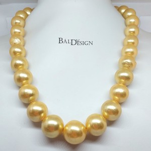 Arany színű édesvízi tenyésztett gyöngysor, , , MESKA