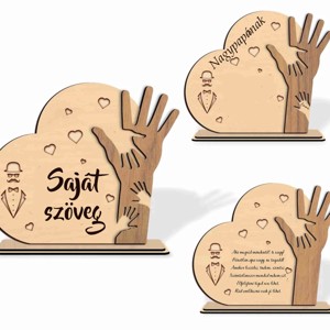 Szülőköszöntő tábla Édesapáknak gravírozva - esküvő - emlék & ajándék - szülőköszöntő ajándék - Meska.hu