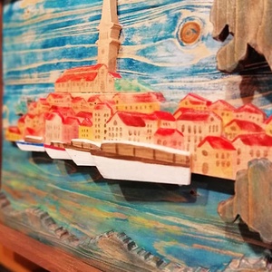 Rovinj Skyline - otthon & életmód - dekoráció - kép & falikép - táblakép - Meska.hu