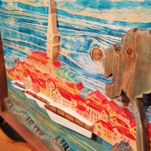 Rovinj Skyline - otthon & életmód - dekoráció - kép & falikép - táblakép - Meska.hu