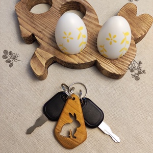 Húsvéti Nyuszi Fa Kulcstartó � Prémium Gyümölcsfa Locsolóajándék - táska & tok - kulcstartó & táskadísz - kulcstartó - Meska.hu