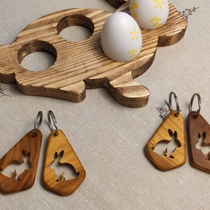 Húsvéti Nyuszi Fa Kulcstartó � Prémium Gyümölcsfa Locsolóajándék - táska & tok - kulcstartó & táskadísz - kulcstartó - Meska.hu