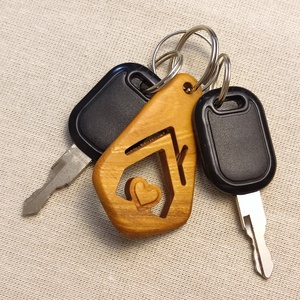 Házikó Fa Kulcstartó � Nemesfa Ajándék Lakásavatóra - táska & tok - kulcstartó & táskadísz - kulcstartó - Meska.hu