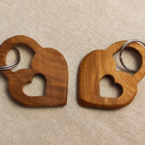 Szív Lakat Fa Kulcstartó � Prémium Nemesfa Ajándék Szerelmeseknek - táska & tok - kulcstartó & táskadísz - kulcstartó - Meska.hu