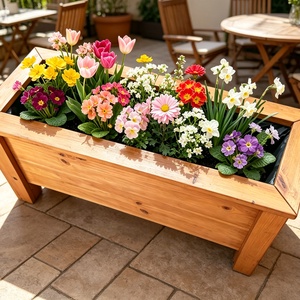 Fa virágláda - Meska.hu