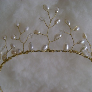 Menyasszonyi vagy alkalmi tiara, hajdísz by Made in Spirit -  - Meska.hu