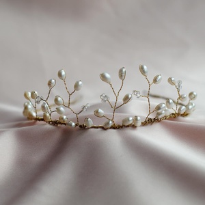 Menyasszonyi vagy alkalmi tiara, hajdísz by Made in Spirit - Meska.hu
