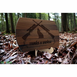 Vadász névre szóló vágódeszka - Vadászat - Egyedi ajándék vadászoknak  - játék & sport - sport és kikapcsolódás - vadászat - Meska.hu
