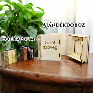 Mini fényképalbum kulcstartó akár 36 fotóval, (6-36db) emlék album, személyre szabott ajándék, egyedi fa fényképalbum - otthon & életmód - papír, írószer - album & fotóalbum - Meska.hu